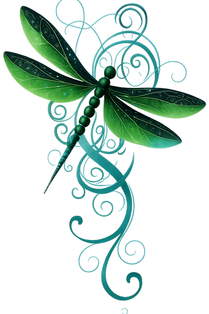 Whimsical Fantasy Dragonfly SVG Bundle – Resizable Digital Art in Blue, Purple, Gold, Green, and Forest Variants for Crafting and Décor