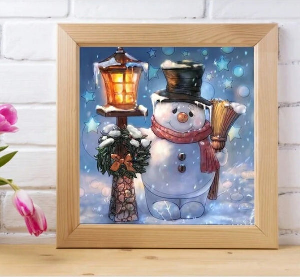 Frosty the Snowman Print and Frame Wall Art Home Decor Fantasy Print Digital download Instant Access Create Your Own Art Print Can Be Edited