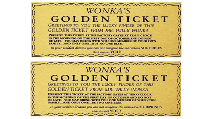 Golden Ticket Printable Download – 2-Up Landscape Layout | Instant Digital File | Classroom Reading Incentive Game | Wonka-Inspired Reward Certificate