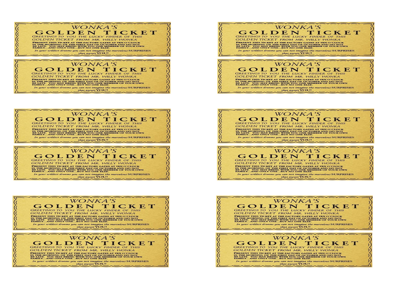 Golden Ticket Printable Download – 2-Up Landscape Layout | Instant Digital File | Classroom Reading Incentive Game | Wonka-Inspired Reward Certificate