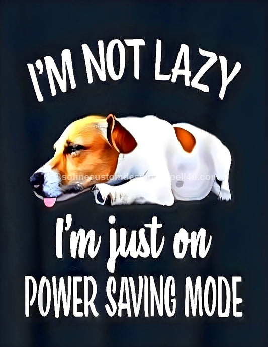 I Am Not Lazy Terrier Dog AI Created One of a Kind Digital Download Canvas Poster Wall Art Print DIY Printable Gift Make Your Own Crafts