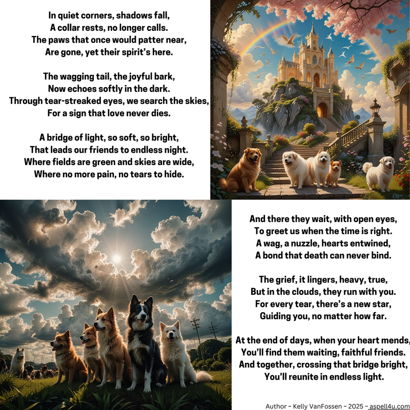 Pet Memorial Poem Print - In Quiet Corners - Custom Created Poem and Print Remembrance Gift Presentation for a Pet Loss - Digital Download