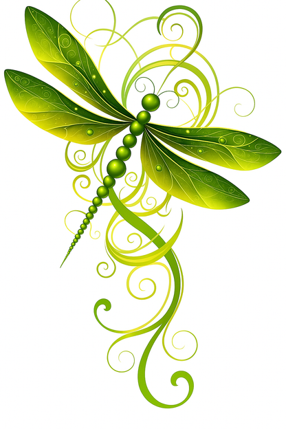 Whimsical Fantasy Dragonfly SVG Bundle – Resizable Digital Art in Blue, Purple, Gold, Green, and Forest Variants for Crafting and Décor