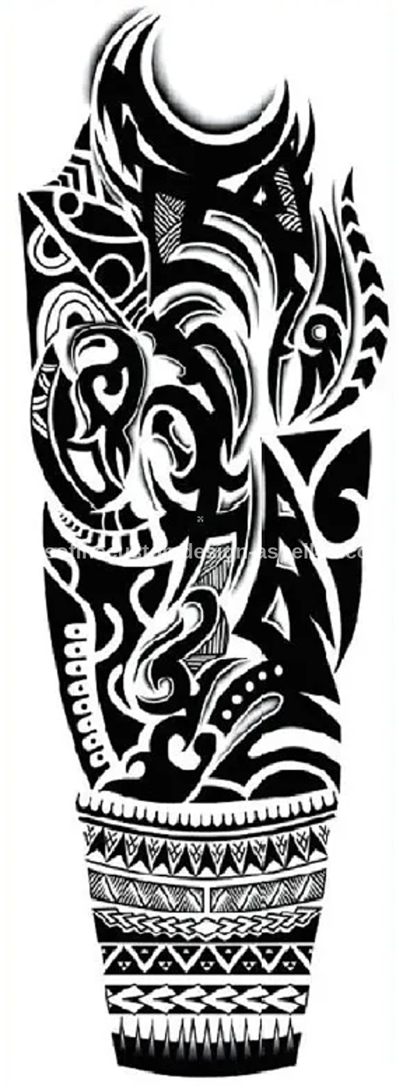 Maori Tribal Polynesian Totem Printable Large Temporary Tattoo - Custom Digital Download Design - DIY Your Own Tattoo Canvas Wall Art Poster
