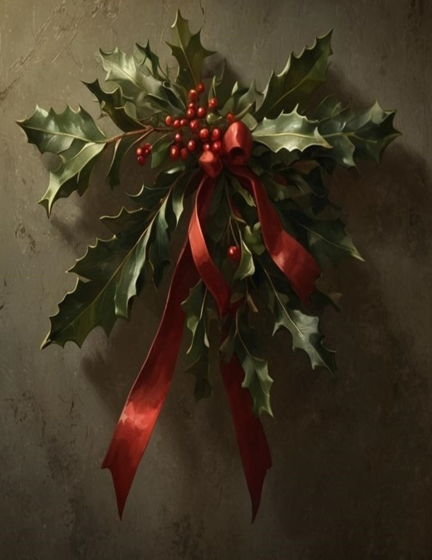 Mistletoe Farmhouse PRINTABLE Art New Custom Made To Order In America Festive Holiday Wall Decor for Your Cozy Home