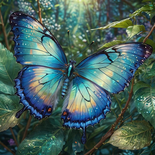 Beautiful Butterflies, Hummingbirds and Winged Angel- Digital Download Canvas Print, Wall Art, Junk Journal, Cottage Core, DIY Art Gift