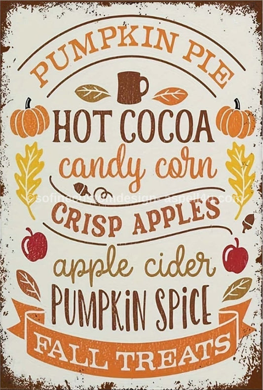 Pumpkin Pie Happy Fall Thanksgiving AI Created One of a Kind Digital Download Canvas Poster Wall Art Print DIY Printable Gift DIY Crafts
