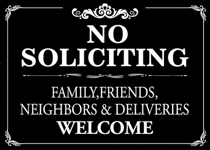 No Soliciting Sign DIY Digital Download – No Sales, Politics, Religion, Fundraising – Printable Yard or Door Sign Template Instant Download