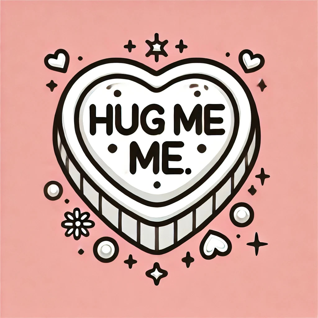 Valentine's Day Coloring Pages - Digital Downloadable Prints with Sweet Tart Style Hearts Perfect for Kids, Adults, and Teachers