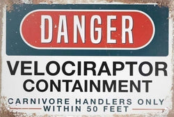Velociraptor Containment - Digital Download - Canvas Poster - One of A Kind Print - Custom Made AI Designed Wall Art AI Created Digital Download Canvas Poster Print DIY Printable Gift Make Your Own Crafts