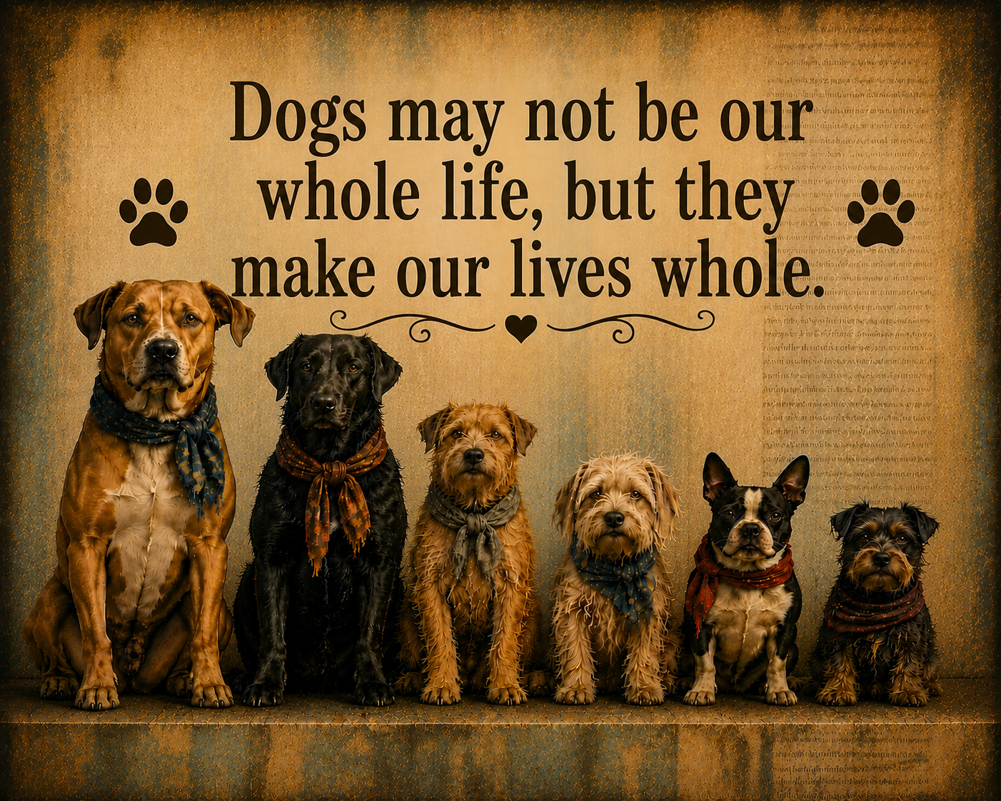 Dog Quote Wall Art PNG Download Farmhouse Pet Decor Printable Dog Lover Artwork Rustic Animal Quote Digital Download