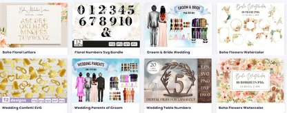 All You Will Need Wedding SVG Mega Bundle 600+ designs Can be printed in different size Lifetime access PERSONAL and LIMITED Commercial use