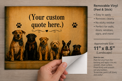 Dog Quote Wall Art PNG Download Farmhouse Pet Decor Printable Dog Lover Artwork Rustic Animal Quote Digital Download