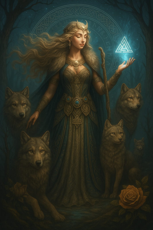 Freya: Goddess of War in Norse Mythology | Norse Pagan Wall Art Digital Download | Valkyrie Magic Poster | Goddess of Love & Death Printable