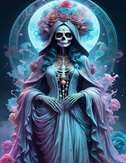 5D Skeleton Diamond Art Kits for Beginner, DIY Full Drill Diamond Gem Art Kits for Home Wall Decor 12 x 16 Inch