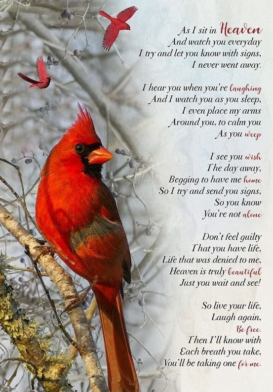 As I Sit In Heaven Soothing Poem for Grieving Loved One - AI Created One of a Kind Digital Download Print - Canvas Poster Art - DIY Gift