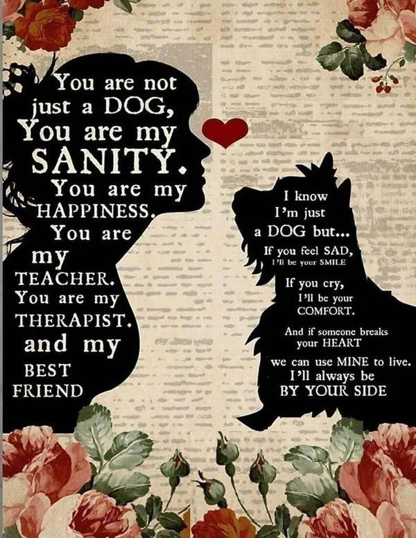 I am just a Dog Quote Schnauzer Dog AI Enhanced Versatile Digital Designed Instant Download Fairycore Cottagecore DIY Craft