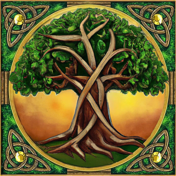 Celtic Tree of Life Nordic Themed Art - Custom AI Created Art - High Res Digital Download - Use for Your Next DIY Craft - Makes a Great Gift