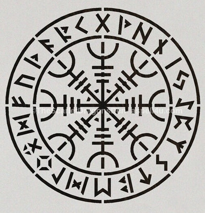 The Helm of Awe Black and White Image PNG for Tattoo Design or Coloring Pages, Sublimation Printable Custom Art - Resizable Instant Download - Digital Download - Canvas Poster - One of A Kind Print - Custom Made AI Designed