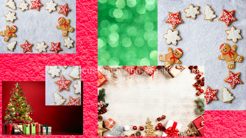 Christmas Vision Board & Card Printable Canva Template Craft Supply No Signup Instant Download with QR Code Print, and Edit with your PHONE