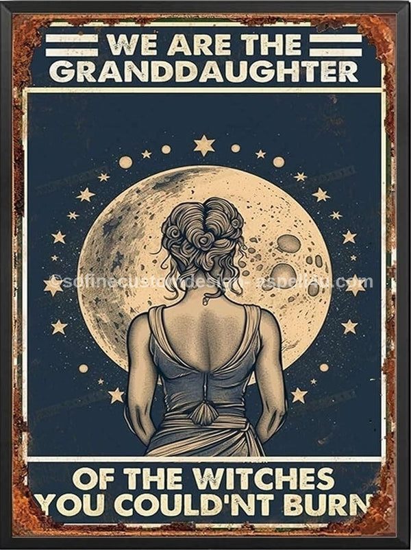 We Are The Granddaughters Wicca Coven Art - Digital Download Poster, Canvas Print, Wall Art, Spell Page, Junk Journal, Cottage Core DIY Art