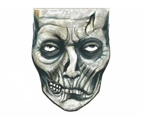 Rotting Ghoul Face Tattoo Printable – Frankenstein-Inspired, Resizable Digital Design