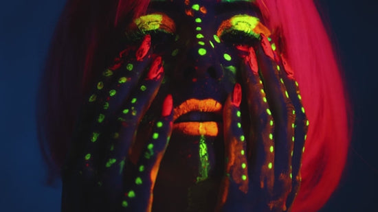 CCbeauty Liquid Face Paint 8 Colors Sweatproof Smudgeproof Makeup Waterproof UV Glow Neon Eyeliner Set Body Painting Kit for Artist Kids Halloween Tattoo Pens Christmas Birthday Gift