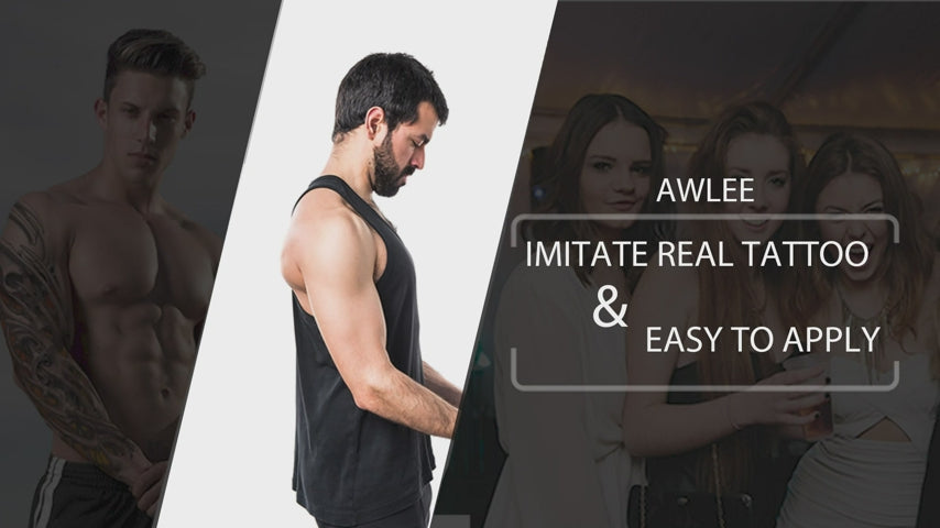 Black Large Temporary Tattoos for Men Waterproof Realistic Half Sleeve Cross Knight Warrior Fake Tattoos That Look Real and Last Long Stickers Women Body Art Removable Pattern 1