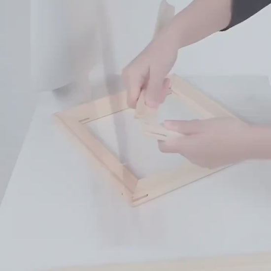 Halloween Pine Wood Picture Frame Thickened Mortise And Tenon Stitching Oil Painting Frame Artificial Diamond Painting Frame Decorative Picture Frame