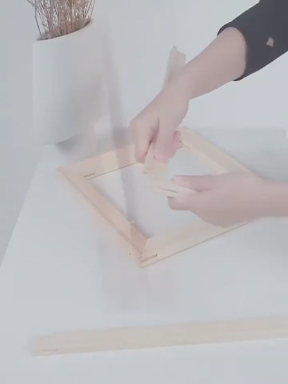 Halloween Pine Wood Picture Frame Thickened Mortise And Tenon Stitching Oil Painting Frame Artificial Diamond Painting Frame Decorative Picture Frame