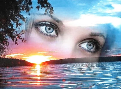 Crying Eyes DIY Printable Art Unique Gift Idea Digital Art Poster