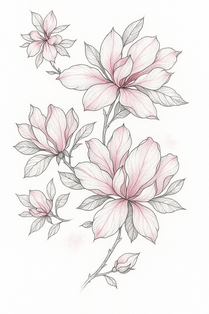 Eternal Bloom Anchor of Souls tattoo set with floral skulls roses anchors feathers for cosplay beachwear parties and bold everyday style