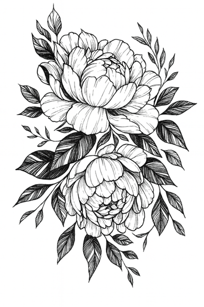 Eternal Bloom Anchor of Souls tattoo set with floral skulls roses anchors feathers for cosplay beachwear parties and bold everyday style