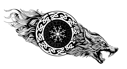 Wolf Head Fake Tattoo for Woman Man Arm Art Totem Tattoo Sticker Punk Temporary Tattoos Digital Download Sublimation Printable Custom Art