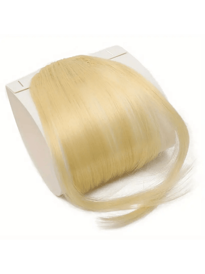 Bangs Clip In Bangs Extensions Wispy Fringe Air Bangs Clip On Hairpiece For Women blonde