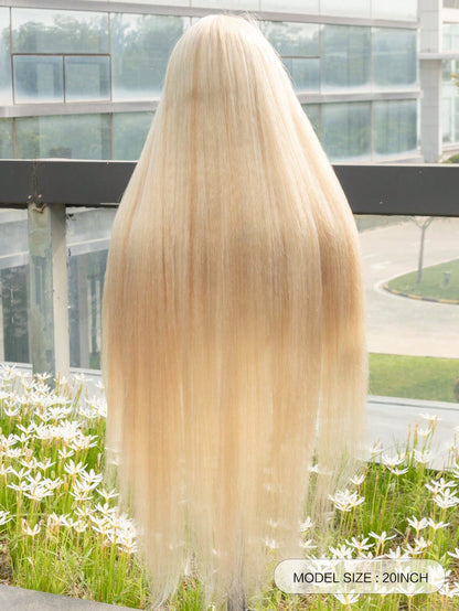 Straight Wig Lace Synthetic highlight Straight Lace Wigs Pre Plucked With Baby Hair Long Natural Hair Lace Wig Cosplay Daily use Halloween  Christmas