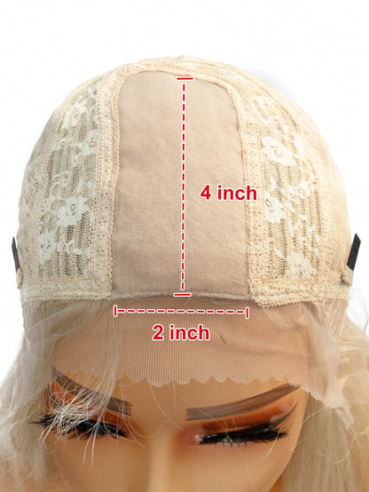 Straight Wig Lace Synthetic highlight Straight Lace Wigs Pre Plucked With Baby Hair Long Natural Hair Lace Wig Cosplay Daily use Halloween  Christmas