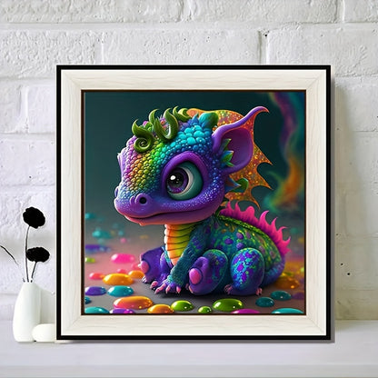 Dragon Baby Artificial Diamond Painting Tools For Adults And Kids 5D DIY Diamond Art Tools For Beginners With Round Full Diamond Gems Painting Art Decor Gifts For Wall