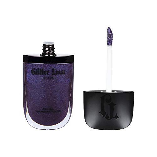 TATTOO JUNKEE Side Hustle Glitter Lava, Deep Purple Non-Sticky Lip Gloss with Ultra-Fine Shimmer Effects, Layer Over Lipstick or Wear Alone, 0.33 Fl Oz