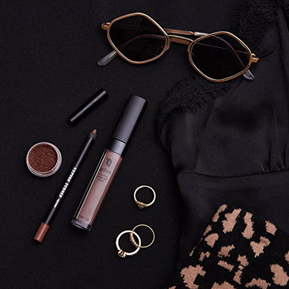 TATTOO JUNKEE Minx Lip Trio Lip Paint Kit, Includes Mocha Lip Liner & Matte Long-Wear Lip Paint + Coordinating Spicy Bronze Effects