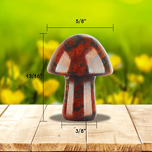 40 Pcs Crystal Mushrooms Sculpture, Bulk Stones Carved Mushroom Stuff for Decor, Meditation, Healing, Witchcraft, Quartz Crafts Decoration for Garden, Lawn, Flower Pot, Fish Tank