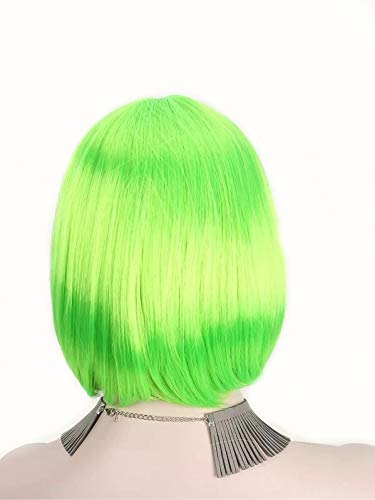 Light Neon Green Wig 