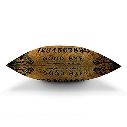 Moslion Throw Pillow Cover Case Vintage Retro Ouija Boards Design Cotton Linen Cushion Covers for Couch/Sofa/Kitchen/Car/Boy Gilrs Bedroom Livingroom 18 x 18 inch Pillow case