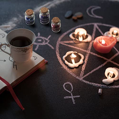 20 Pack Mini Crystals for Witchcraft, Crystal Chips Spell Jars Set, Tumbled Stones for Chakra Healing, Witch Stuff Gift for Beginners