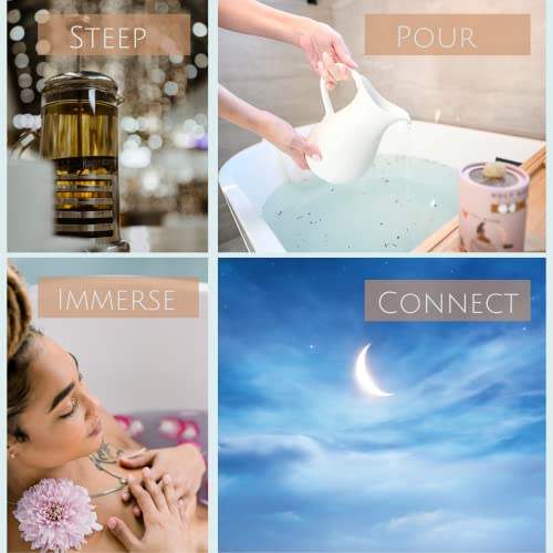 Moon Phase Organic Bath Soak with Dried Herbs and Flowers