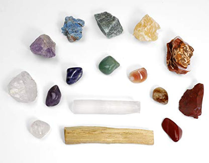Healing Crystals Chakra Balance 16 Pc Starter Set