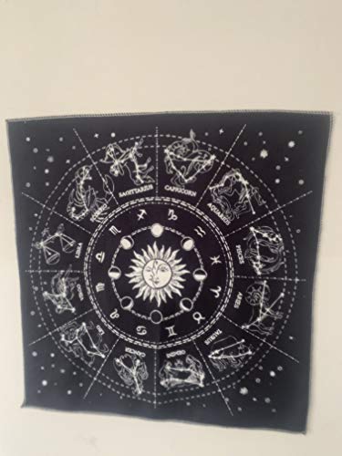 Altar 12 Constellations Astrology Tarot Divination Cards Table Cloth Tapestry