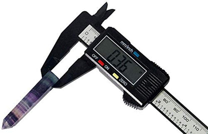 Healing Crystals| 2" Rainbow Fluorite Crystal Wands| 6 Faceted Reiki Chakra Meditation Therapy 4 Pcs