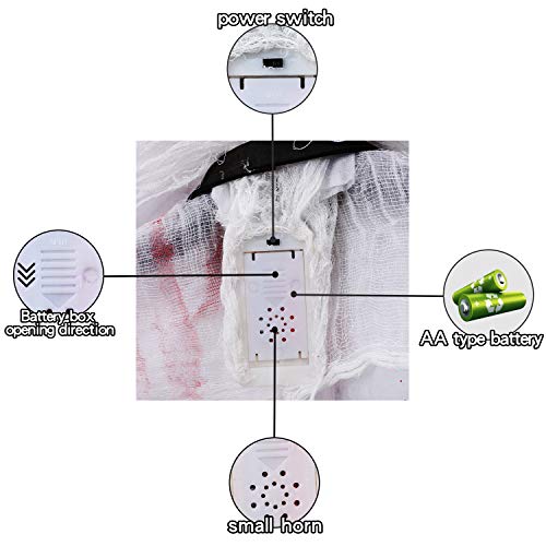 Hanging Grim Reaper Skull with Shackles Chains Best Halloween Decorations