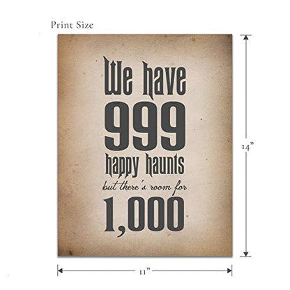 999 Happy Haunts Disney's Haunted Mansion  Unframed 11x14 Print